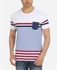 Nexx Jeans Striped Casual T-Shirt - Red, White & Blue