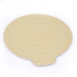 DIHE 8 inch Round Cake Bottom Base Golden Thickened Hard Paper 5PCS - Golden