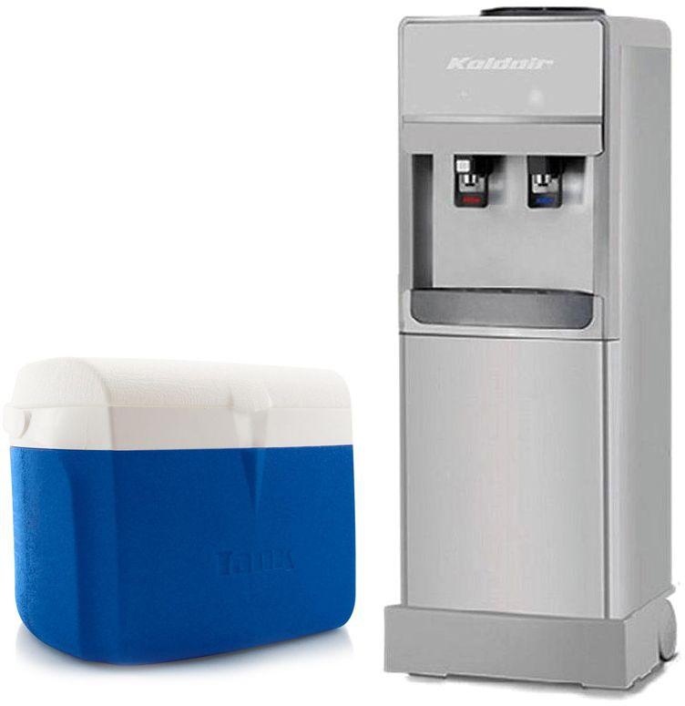 Koldair KWD 10.1  Water Dispenser And Multi Cooling Refrigerator, Silver With Tank Ice Box 10 Liter