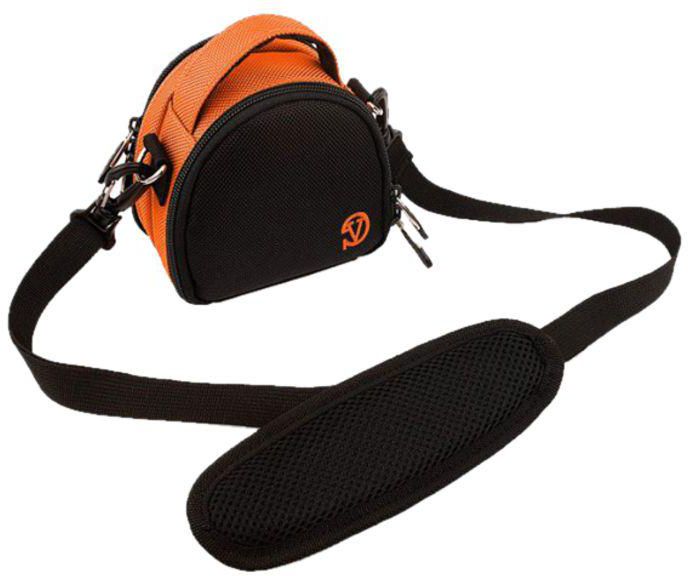 Mini Laurel Carrying Bag For Nikon Coolpix AW130 Digital Camera Orange/Black