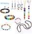 Mega Set Small Craft Beads Assorted Kit With Organizer Box And Extra Box of Gemstone And Crystals For DIY Bracelets Jewelry Making