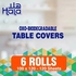 Hala table cover travel pack 6 rolls x 120 sheets