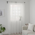 IRMALI Sheer curtains, 1 pair - white dots 145x300 cm