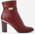 Shoe Room Ankle Heeled Boots - Maroon