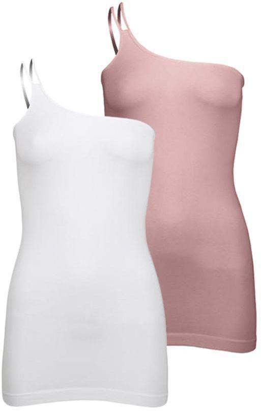 Silvy Set of 2 Casual Dress for Women - White / Rose, Large