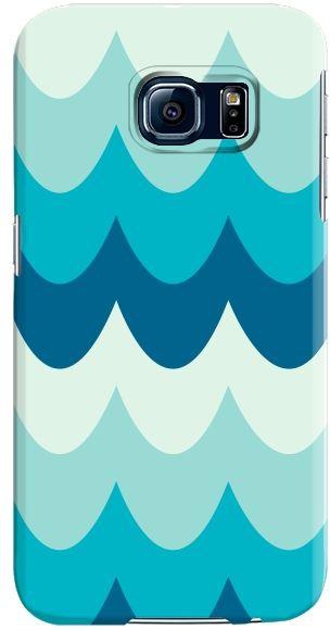 Stylizedd  Samsung Galaxy S6 Premium Slim Snap case cover Gloss Finish - Wavy Waves  S6-S-290