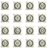 Generic Crown Letter Alphabet Pattern Cotton Linen Cushion Cover 45*