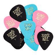 Ernie Ball Thin Assorted Color Cellulose Picks, Bag Of 12