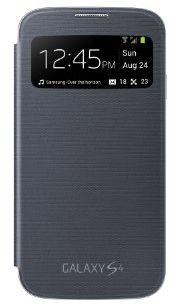 Samsung Galaxy S4 S-view Flip Cover Folio Case ‫(black)
