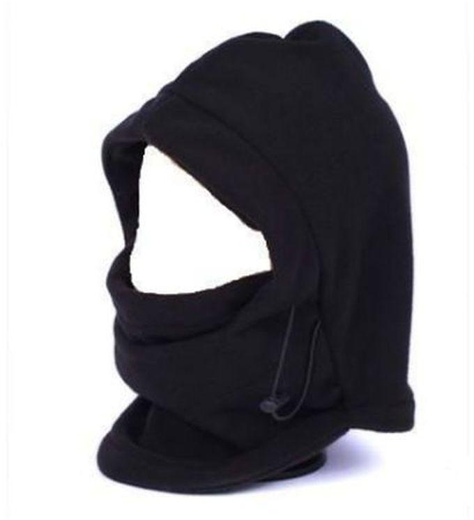 Fashion Winter Thermal 6 In 1 Hats Black Color