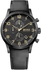 Hugo Boss Aeroliner Men's Black Dial Leather Band Watch - 1513274