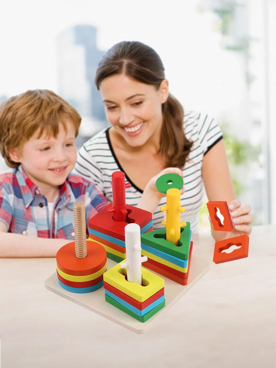 YOSOO Stacking Blocks Puzzles Game Kids Intelligence Educational Toy