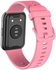 Sport Silcon Strap For Huawei Watch Fit - Pink Black