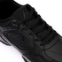 Activ Lace Up Leathers Sneakers With Stitched Details - Black