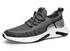 Kime Men Asteel Flying Knit Sneakers SH33544 - 5 Sizes (Black - Grey)