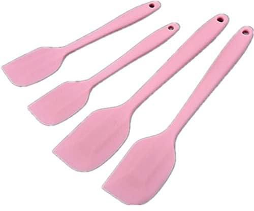 1 set 4-Piece Pink Silicone Spatulas Set Heat Resistant Non-Stick Flexible Rubber Kitchen Utensil_ with two years guarantee of satisfaction and quality