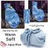 Mintra Unisex Super Soft Blanket Cape/Hoodie - One Size Fits All - Light Blue -1 Pc