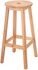 احصل على كرسى خشبي زان بقاعدة مستديرة الهرم، 37×80 سم - خشبى مع أفضل العروض | رنين.كوم