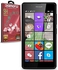 Diamond TPU Silicone Case for Microsoft Lumia 540 - Black + Diamond Glass Screen Protector