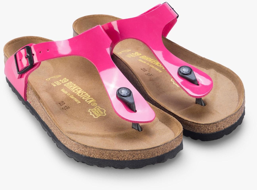Women's Gizeh Patent Pink Birko-Flor Sandals