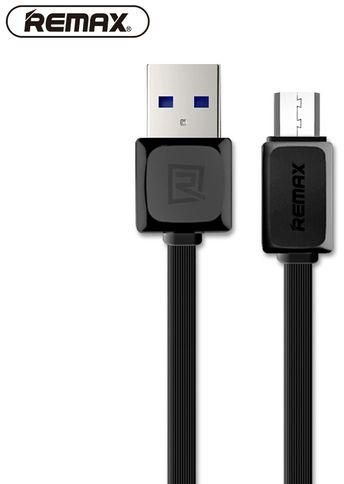 Remax Micro USB - Full Speed 2 Flat Charging - Data Cable For Cellphone - Black