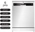O2 Dishwasher with 6 Programs, 14 Places and 3 Shelves | Model No O60B1A401B with 2 Years Warranty