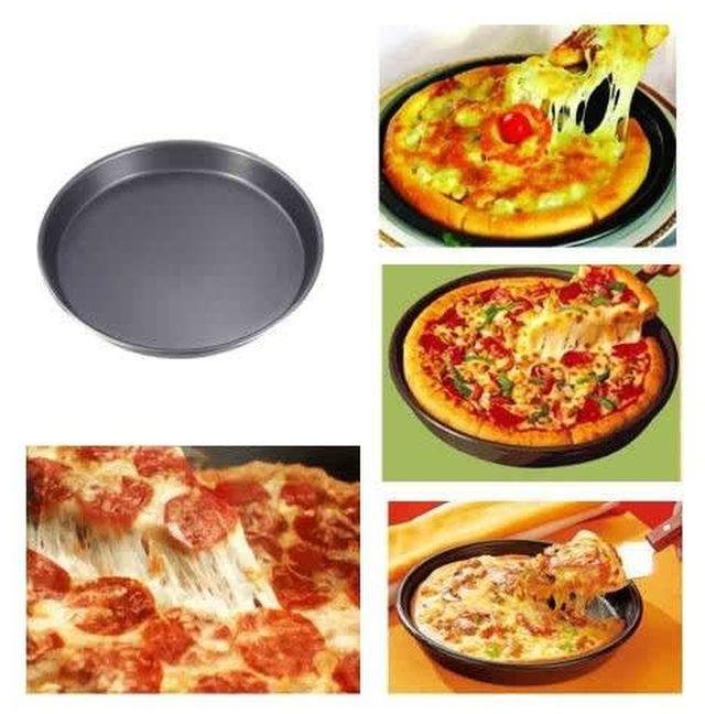 Carbon Steel Non Stick Pizza Pan Pizza Baking Pan Set Of 3