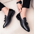 FLANGESIO Men Shoes Luxury Tassel Leather Shoes Driving Shoes Moccasins Italian Shoes For Men Flats Shoes