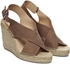 Dolce Vita Sovay Espadrille Wedge Dress Sandals for Women - Taupe, 10 US