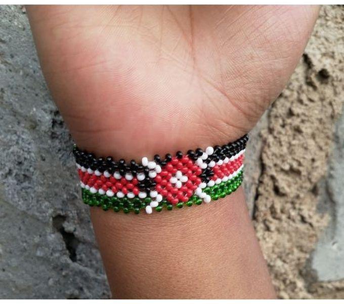 Proudly Kenyan BEADED BRACELET Fashion Kenya Flag Colours