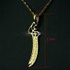 18k gold plated Imam Ali Sword Filled Arabic Pendant/Necklace Chain for Women GOLD PLATED 45CM & 60CM