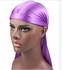 Fashion Stretchy Silky Durag Head Wear - Purple