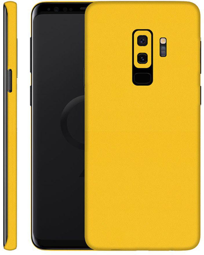 Protective Vinyl Skin Decal For Samsung Galaxy S9 Plus Yellow