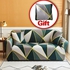 Sofa Cover Couch Stylish Pattern Couch Covers for Sofa Stretch Jacquard Sofa Slipcover for Living Room Elastic Universal Furniture Protector for Most Sofa (1 Pillowcase as gift))