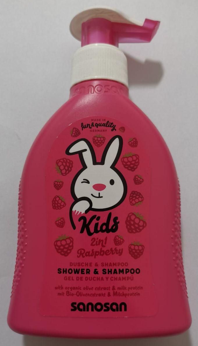 Sanosan Shower Gel And Shampoo For Kids - Raspberry