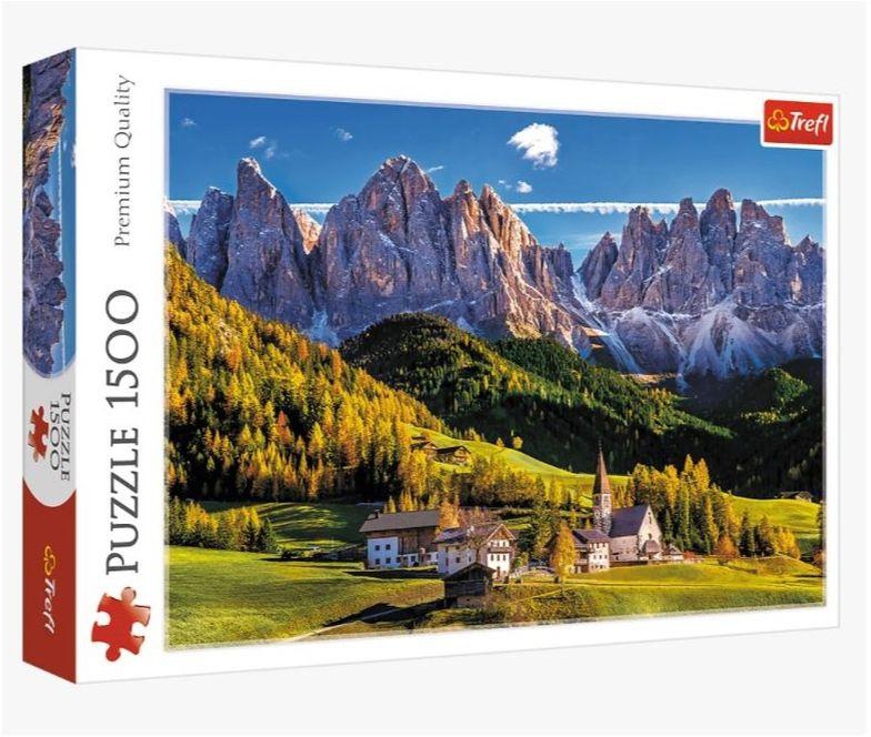 Trefl Val Di Funes Valley, Dolomites, Italy Jigsaw Puzzle - 1500 Pcs