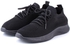 LARRIE Ladies Lace Up Lightweight Cushioned Sneakers - 4 Sizes (Black)