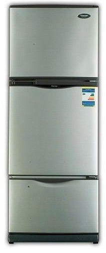 Toshiba Refrigerator 16 Feet No Frost 3 Door Silver GR-EFV45
