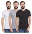 3 In 1 Men's T-shirts - White - Black - Ash