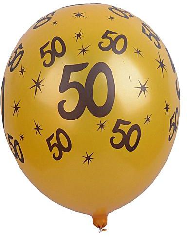 Generic 10pcs 30th 40th 50th Wedding Anniversary Balloons