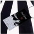 Fashion Halter Button Embellished Vintage Dress - WHITE AND BLACK