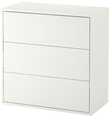 EKET Cabinet with 3 drawers, white
