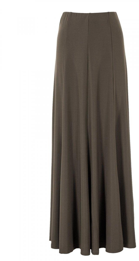 TOPGIRL Plain Stretchable Flared Skirt for Women