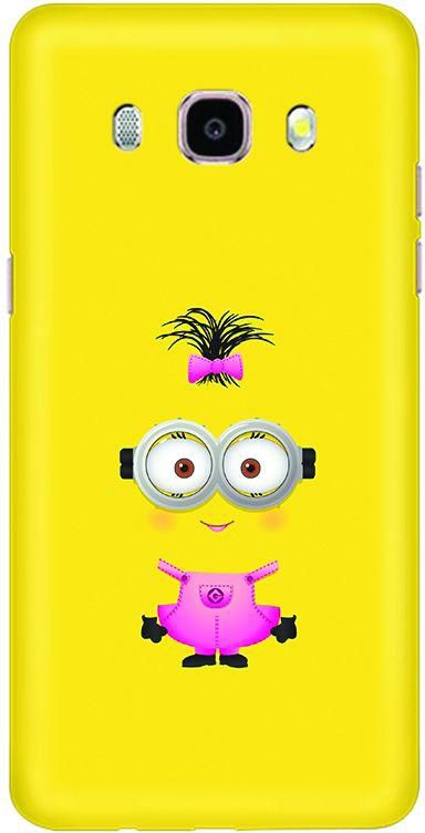 Stylizedd Samsung Galaxy J7 ‫(2016) Slim Snap Case Cover Matte Finish - Girly Minion 2