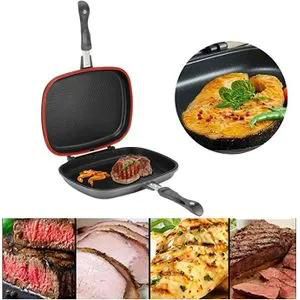 Nunix Double-sided Frying Pan 36cm BBQ Grill Pan Cooking GRILL PAN