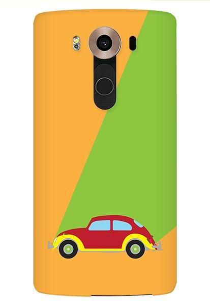 Stylizedd LG V10 Premium Slim Snap case cover Matte Finish - Retro Bug Orange