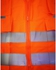 Rocklander Traffic Safety Vest With Zipper And Pocket - Orange