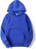 Plain Casual Hoodie Sweatshirt for Unisex (Blue,XS)