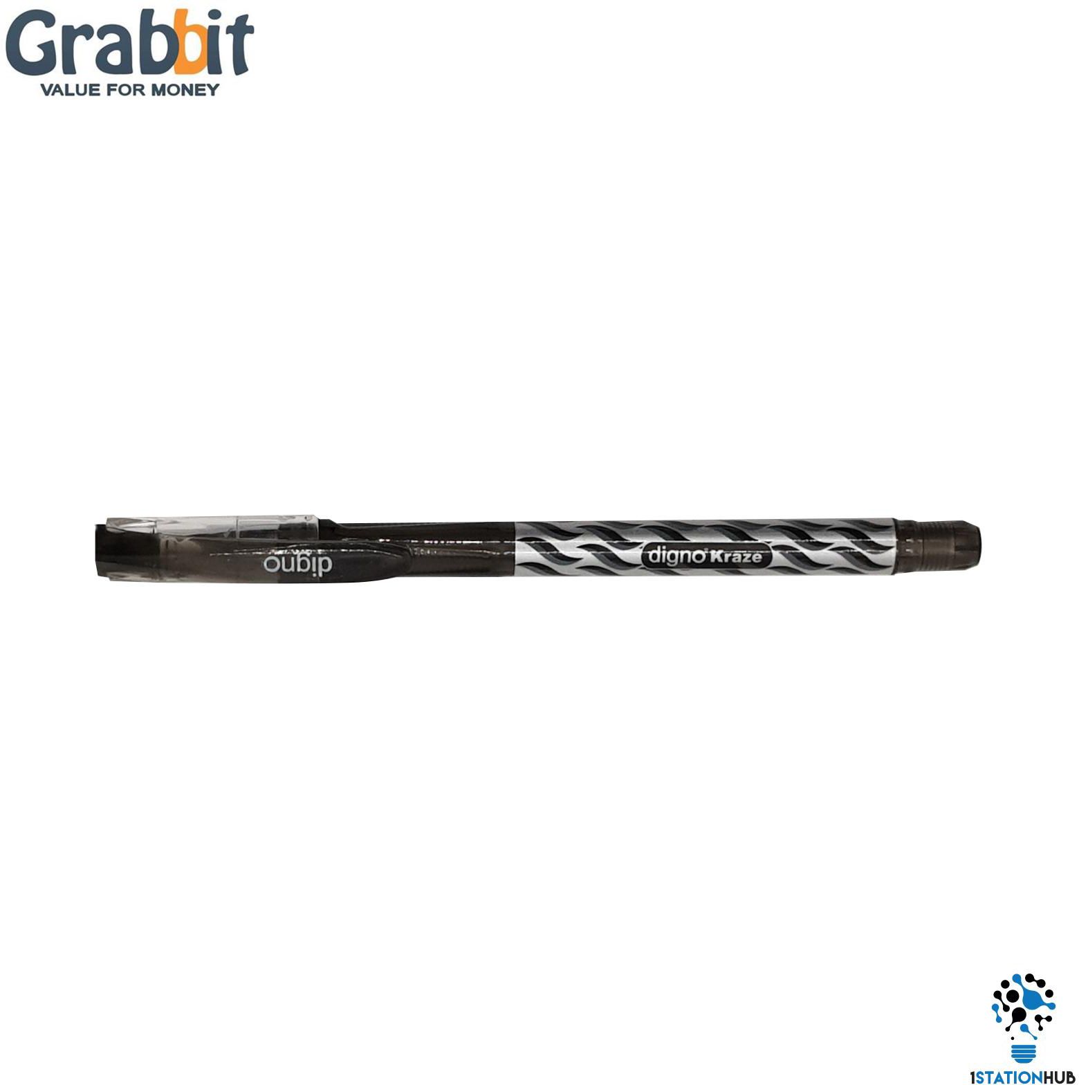 Grabbit Digno Kraze | 0.7mm Needle Tip Pen (1 Blue, 2 Black)