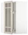 METOD Corner wall cab w carousel/glass dr, white/Lerhyttan light grey, 68x100 cm - IKEA